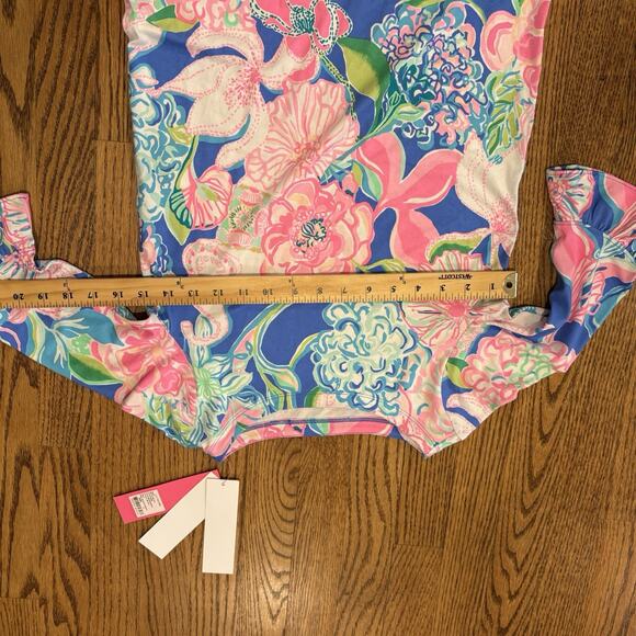 Lilly Pulitzer NEW UPF Mini Sophie Ruffle Dress L 10-12 Peony For Your Thoughts - Picture 12 of 13